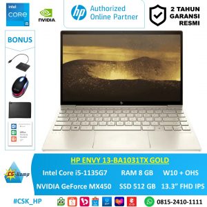 HP ENVY 13-BA1031TX | i5-1135G7 | GeForce MX450 | RAM 8 GB | SSD 512 GB | W10H | OHS | 13.3 FHD IPS