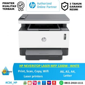 HP Neverstop Laser MFP 1200w Print Mono, Scan, Copy, Wifi