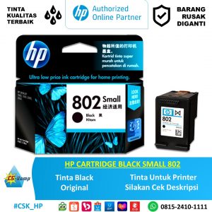 HP CARTRIDGE BLACK SMALL 802