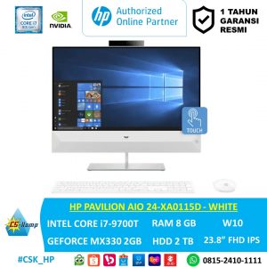 HP PAVILION AIO 24-XA0115D-WHITE | i7-9700T | GeForce Mx330 | RAM 8GB | HDD 2 TB | W10H | 23.8 FHD IPS Touchscreen
