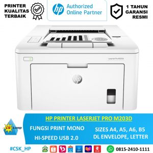 HP PRINTER LASERJET PRO M203D | Print Mono | USB