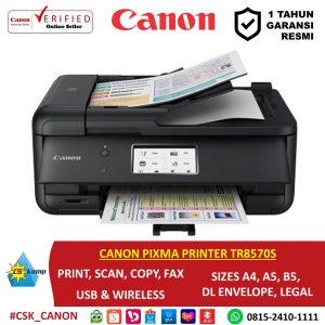 CANON PIXMA PRINTER TR8570S | Print | Scan | Copy | Fax | Wireless | USB